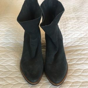 Matisse Blue Leather Booties